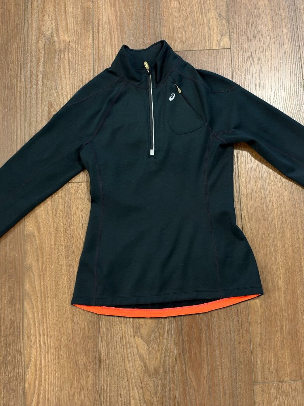 ASICS Runners Half Zip Small Fleece Lined Small Thermopolis
